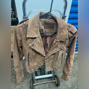 Motorcycle suede jacket